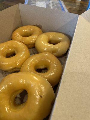 Regular Glazed "hot" donuts