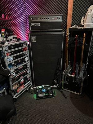 Band room 4 at 11 Rehearsal in Garland, TX in Dallas area. Bass rig corner of the room!!! Where bands can turn it to 11 and play music loud!