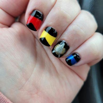 Star Trek: The Next Generation inspired nails