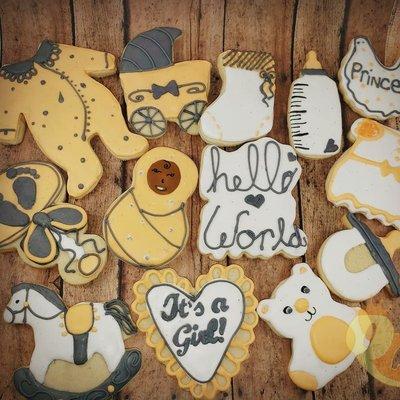 'Baby Shower' cookies