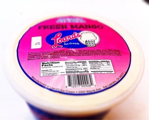 mango ice cream -- a must try!