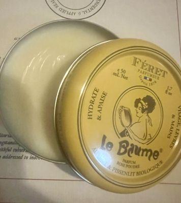 Shea butter moisture balm for hands and face. Love the scent (honey and chamomile).