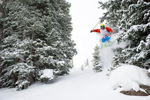 Hunter, my youngest son, finding some sweet powder.