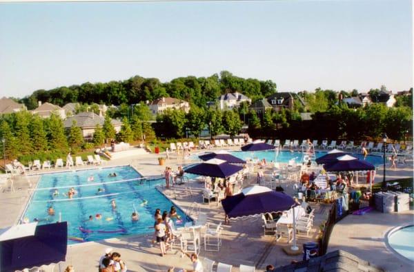 Pool complex for lots of family fun.