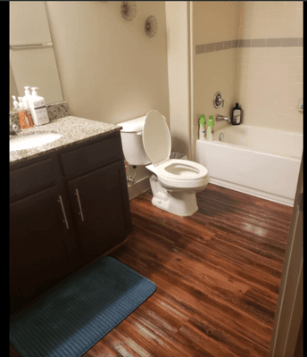 Bathroom sanitation cleaning  Floor services (waxing)