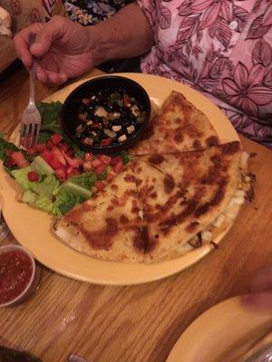 Blackened Shrimp Quesadilla