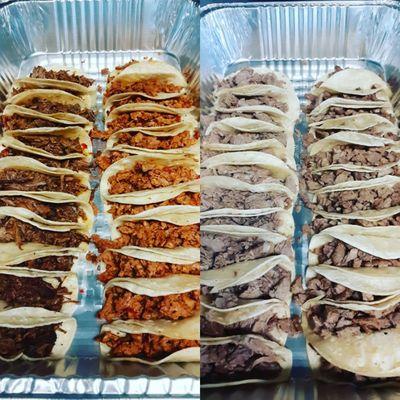 We cater!! Pepe's Mexican brisket, al pastor, barbacoa and carne asada.