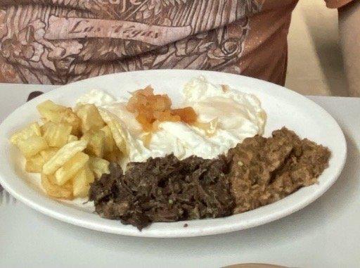 Barbacoa plate with 2 OE eggs......