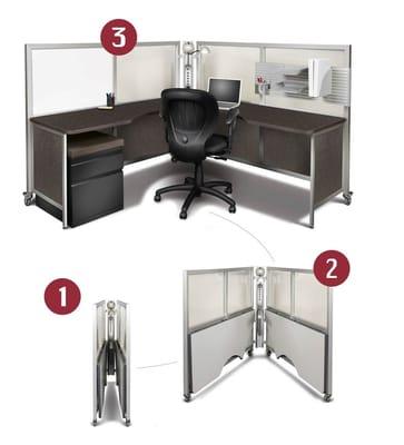 Mobile Cubicle Workstations