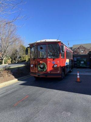 Hop on hop off sightseeing, gray line trolley tour trolly