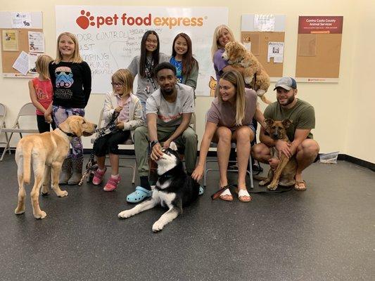 Puppy 1 class picture (ours is Shepard mix on right)