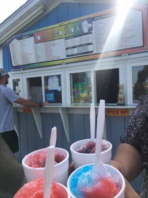 Summer + Tulsa's humidity = Josh's snow cones