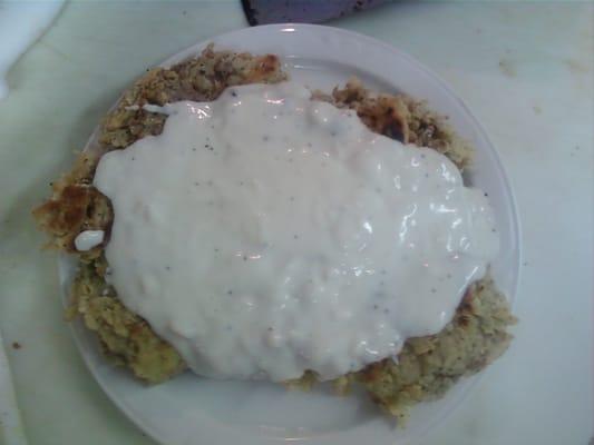 Try the LARGE chicken fried steak! Hand breaded and the best around these parts!!