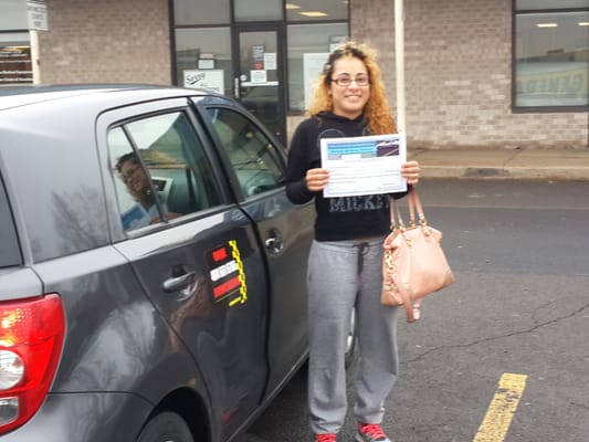 Desary got her driving licence at the DMV in Dublin