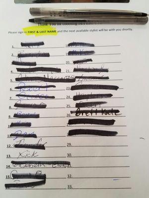 Why have a list if you're going to take walk ins?!  We were #24 & #25. They called #27 while I was protesting that we were next. RUDE!!