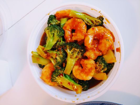 Shrimp and Broccoli w. Garlic Sauce