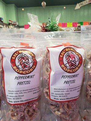 Peppermint pretzels