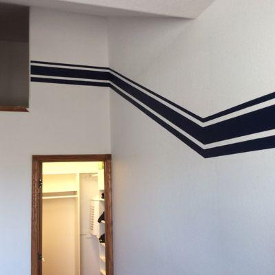 Speciality interior paint striping