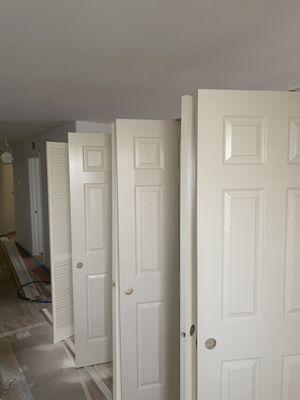 Got these doors painted and ready to be installed once the rest of the house is painted.