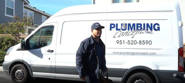 Our service vans are stocked and our techs trained to handle all your plumbing service needs!