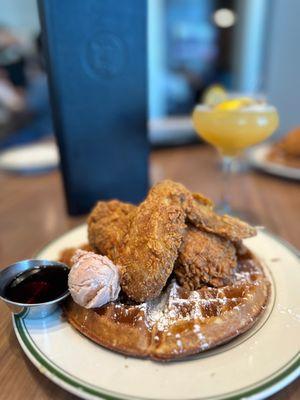 Chicken and waffles