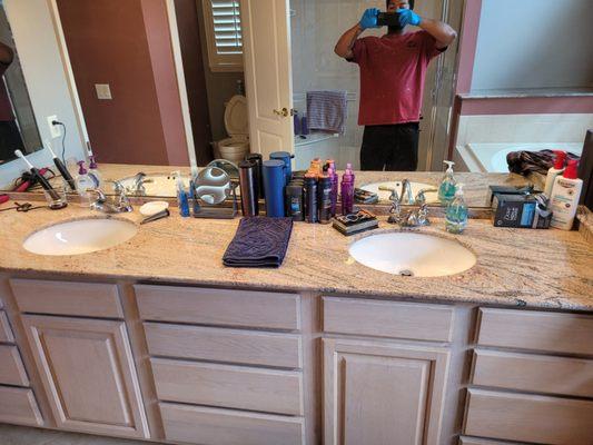 Cleaning of bathrooms