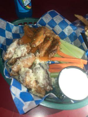 garlic parmesan, mild hot wings