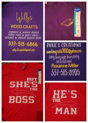 Clothing, cups, hats, banners,  yard signs and so much more!