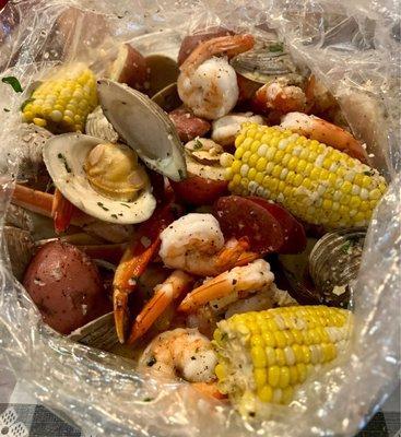 Spring boil - crab, shrimp and clams