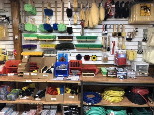 All kinds of brushes, hoses, vacuum hose accessories and more!