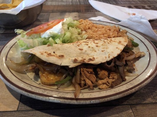 Fajitas quesadilla texanas