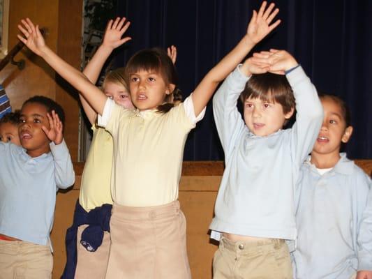 Children perform