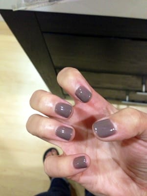 Shellac. Awesome paint job and cuticle job.