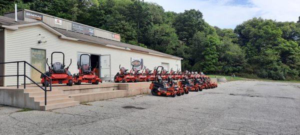 We have a great selection of Bad Boy, Ariens and Gravely zero turn mowers!