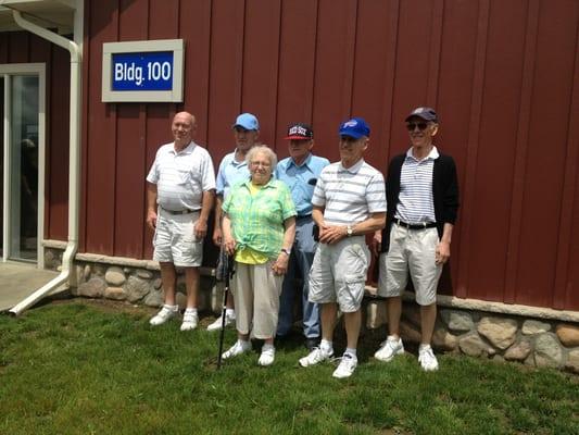 Richard P Outhouse siblings at the dedication.