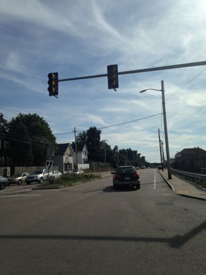 Town Of Dedham -- Washington Street @ Junction of Incinerator Road (Dedham Mall), Dedham