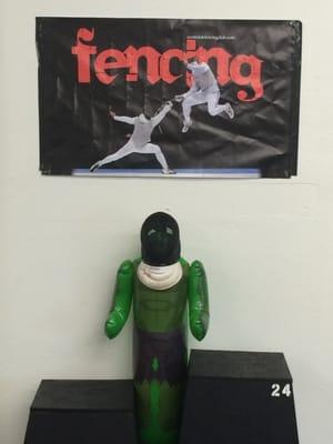 Hulk at Scottsdale Fencing Club