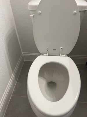 Toilet changeout installed