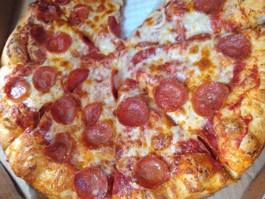 Pepperoni pizza.