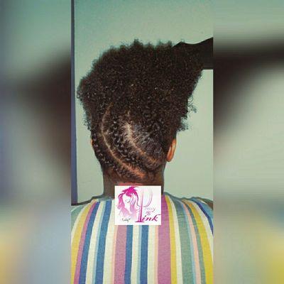 Natural hair,natural updo