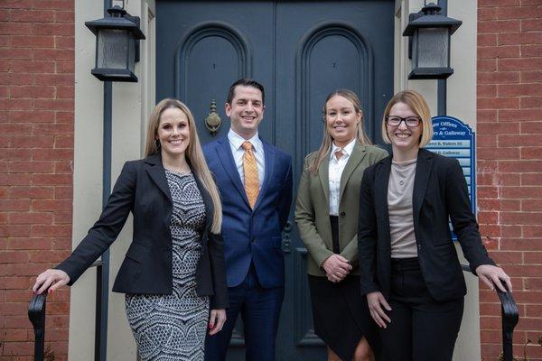 Attorneys Megan Strait, Bob Fischer, Jacquelyn Yeakle and Anna Knych