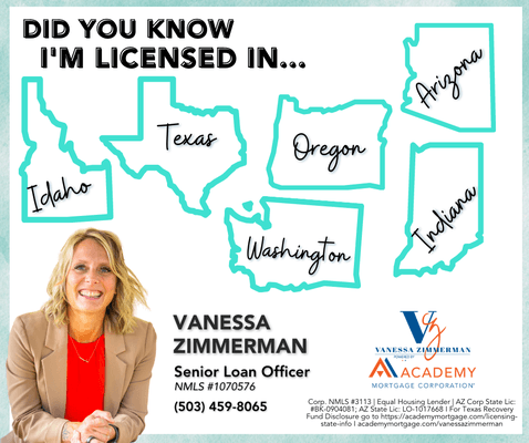 Since joining Academy, I have helped many individuals and families attain the dream of homeownership in the local Canby area.