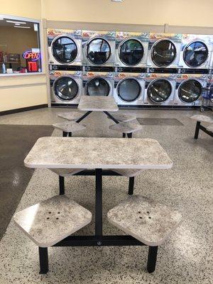 Large capacity dryer's with seating