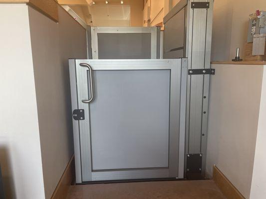 Wheelchair lift in sanctuary