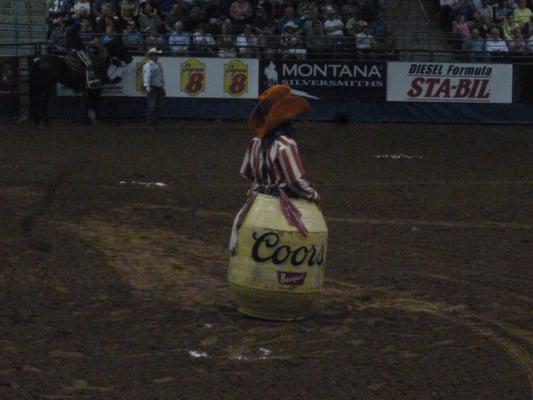 Bullfighter Clown in Action