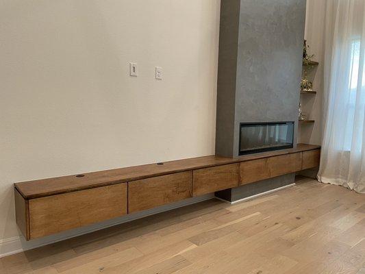 Custom TV console