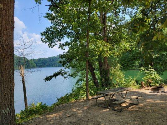 Lake view from campgrounds