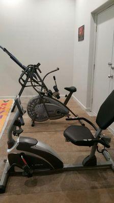 Bikes & Inversion Table.