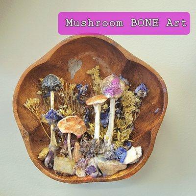 Mushrooms created with bones!