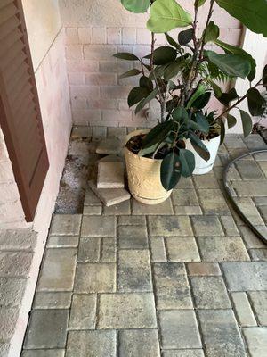 Detached with surrounding pavers loose.